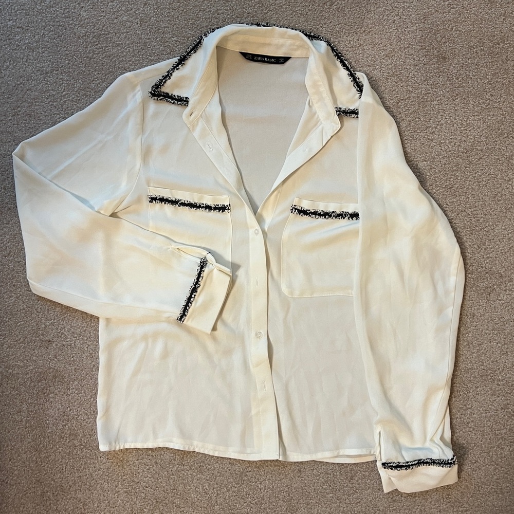 Sheer Zara blouse  💥NEVER BEEN WORN💥